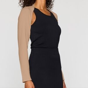 Bleusalt The Bolero Long Sleeve Cozy Shrug Camel M/L